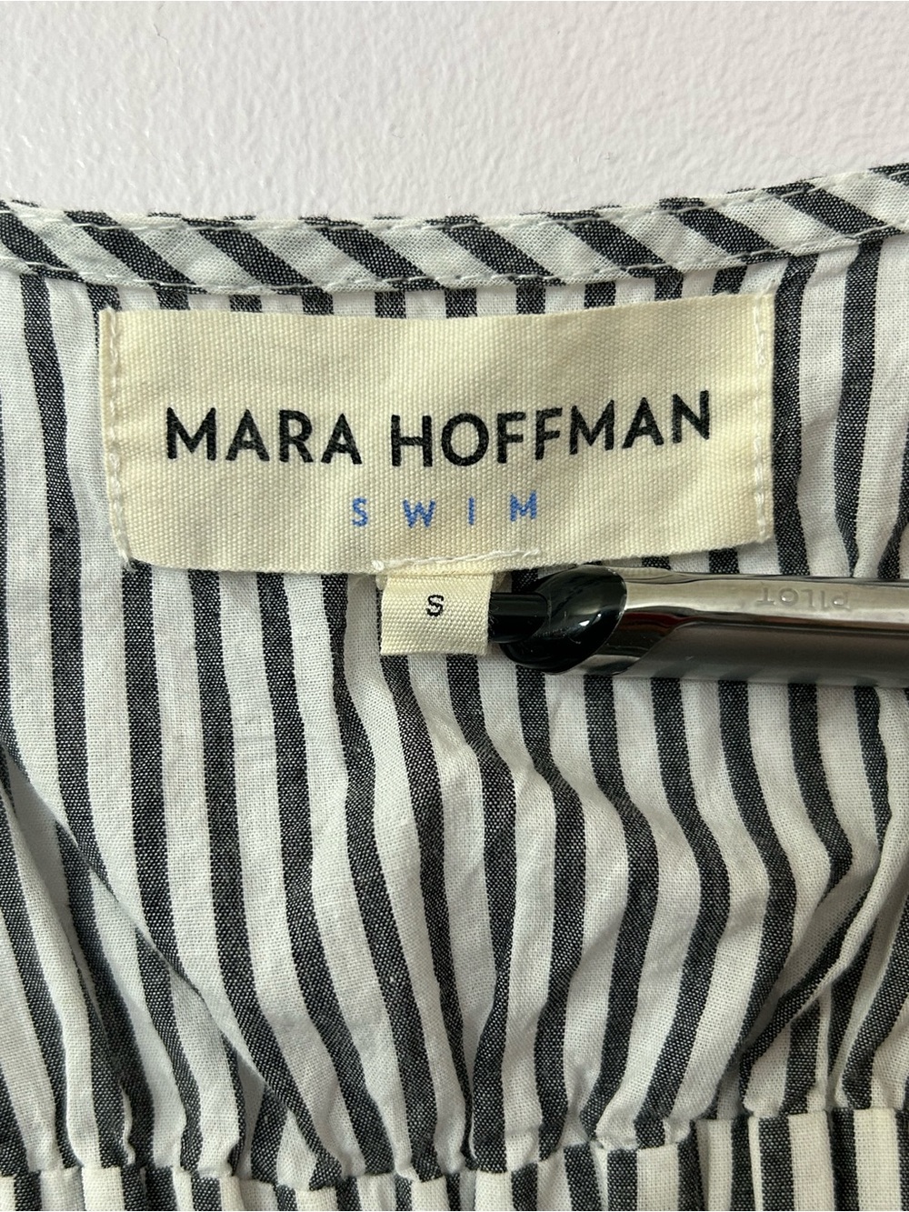 Mara Hoffman Thora Stripe Wrap Front Dress - Picture 10 of 11